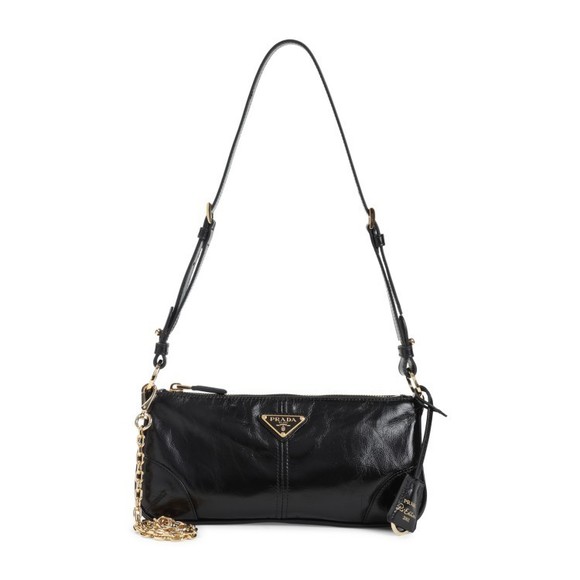 Prada Calf Leather Handbag With Gold-Tone Chain Strap - NWT - Picture 1 of 5